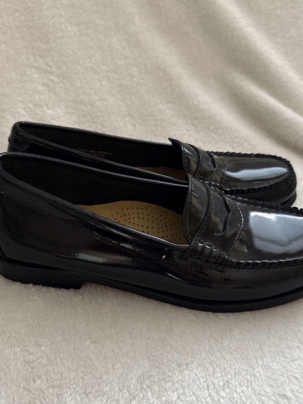 G.H. Bass & Co. Black Patent Penny Loafers 7